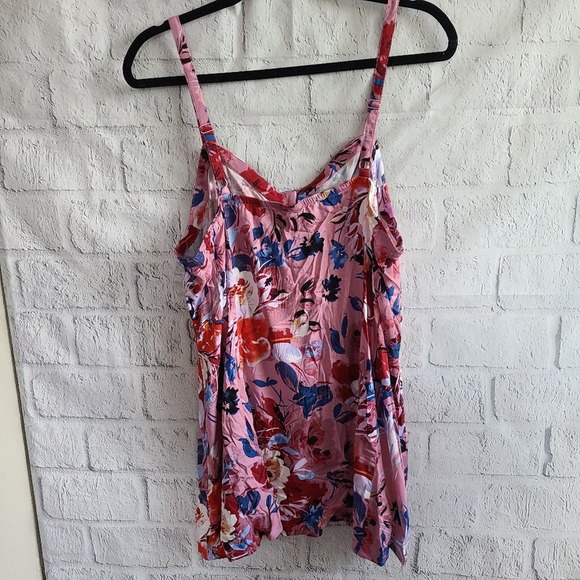 Torrid Floral Pink Challis Seamed Cami NWT Size 1X - Picture 3 of 10